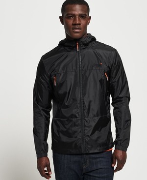 Superdry Offshore Packable Cagoule Férfi Kabát Fekete | ZXJKP0473